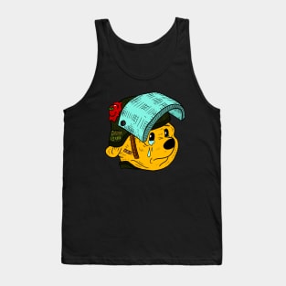 china and xi, free hong kong. police bear. Tank Top